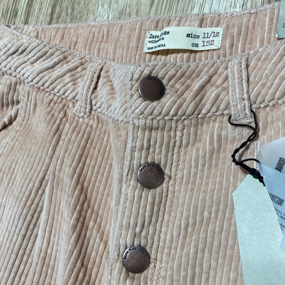 Zara Girl Corduroy High Waisted Pants; NWT - Picture 3 of 3